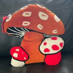 Vintage inspired Urban Outfitters Tufted Mushroom Shaped Plush Pillow